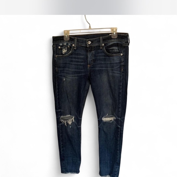 rag & bone Denim - Rag & Bone Midnight Blue Cropped Jeans